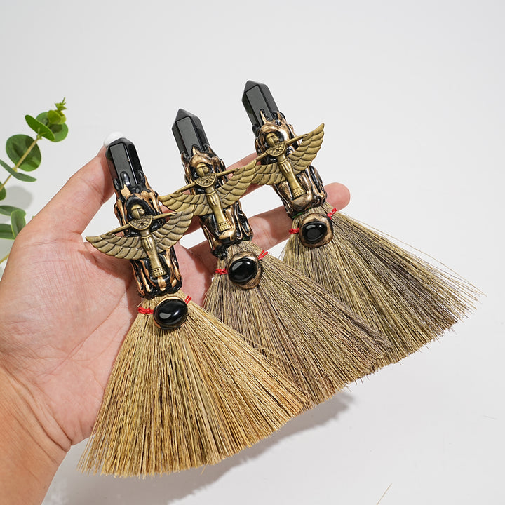 Natural Crystal Broom Wand