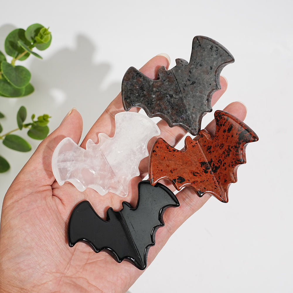 Natural Crystal Carving Delicate 3D Bat