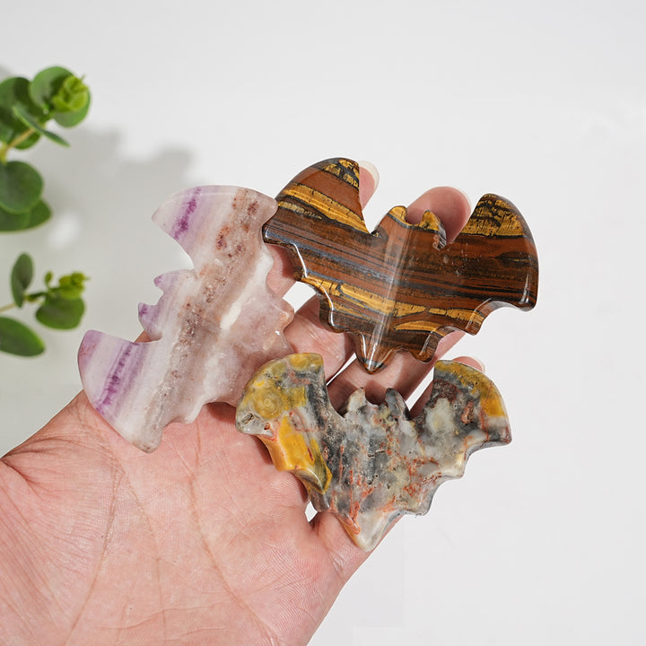 Natural Crystal Carving Delicate 3D Bat