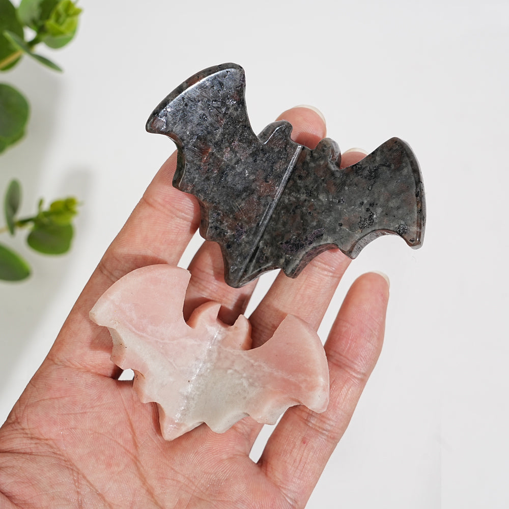 Natural Crystal Carving Delicate 3D Bat
