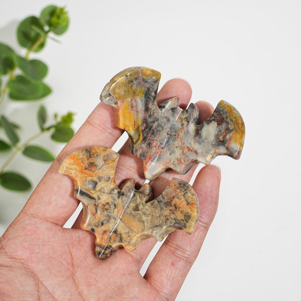 Natural Crystal Carving Delicate 3D Bat