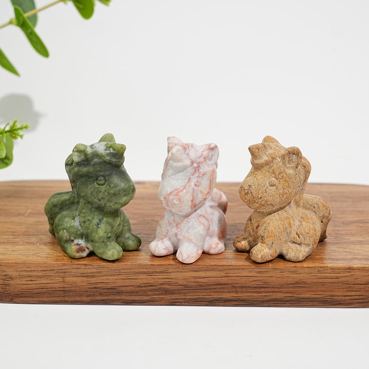 Natural Crystal Lovely Unicorn Carving