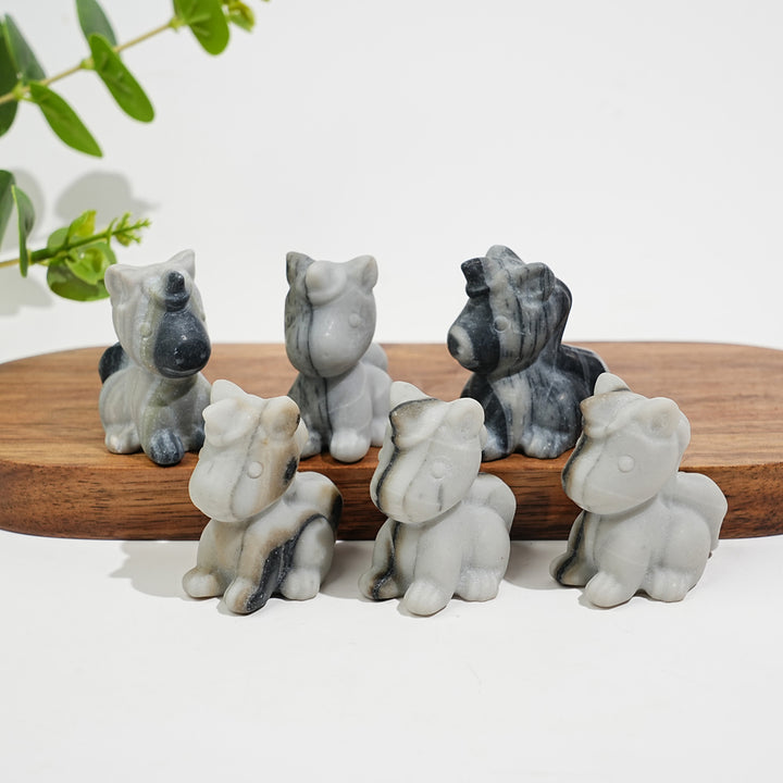 Natural Crystal Lovely Unicorn Carving