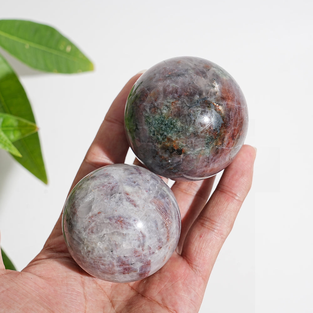 Natural Crystal Bloodshot Iolite Sphere