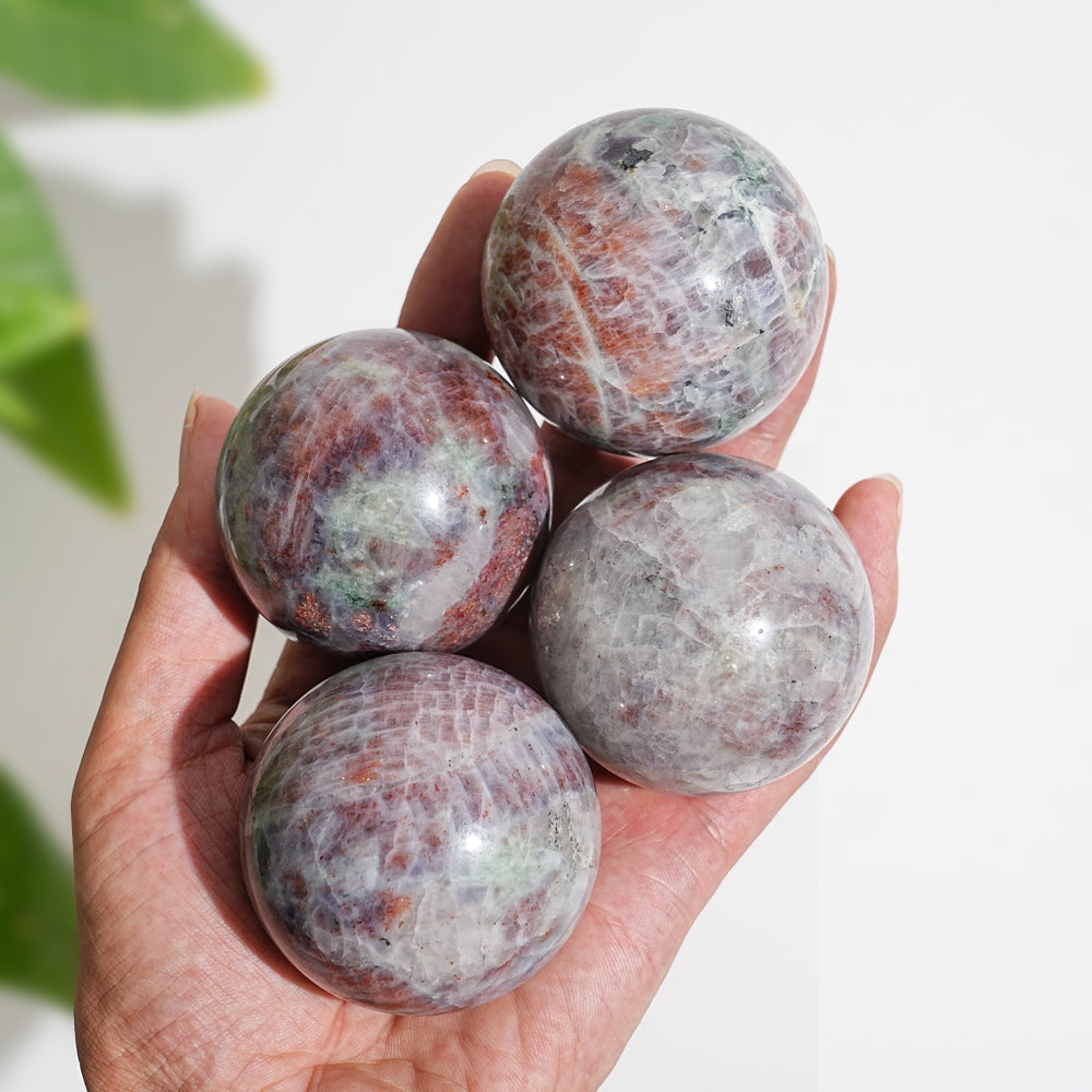 Natural Crystal Bloodshot Iolite Sphere
