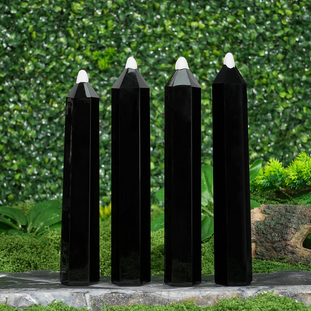 Natural Crystal Carving Obsidian Point