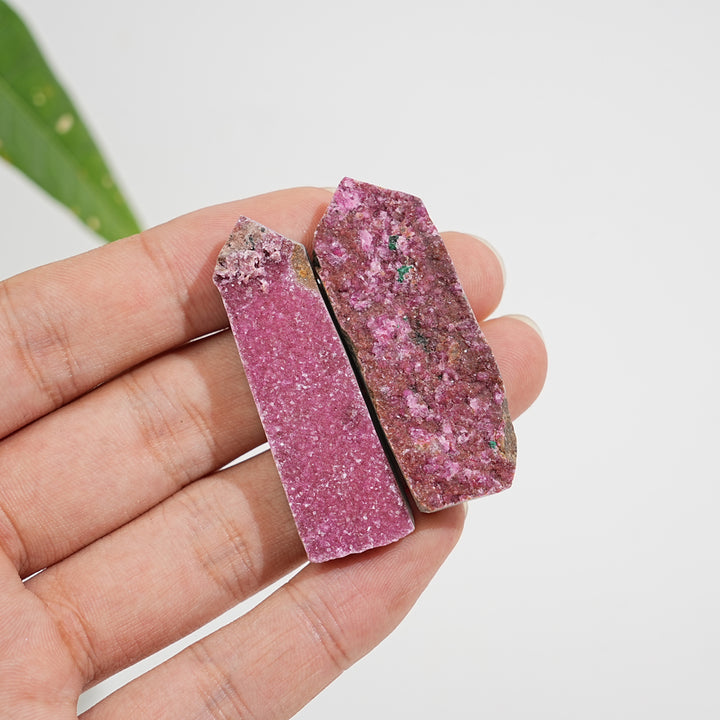 Natural Crystal Cobalt Calcite Freeform