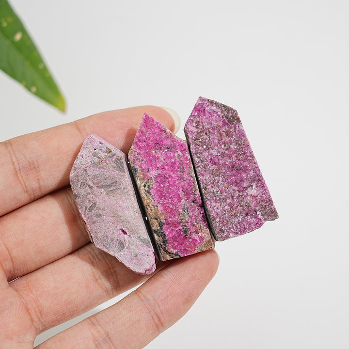 Natural Crystal Cobalt Calcite Freeform