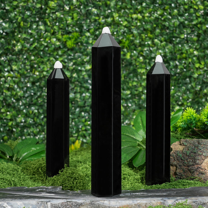 Natural Crystal Carving Obsidian Point