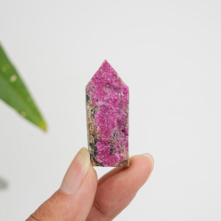 Natural Crystal Cobalt Calcite Freeform