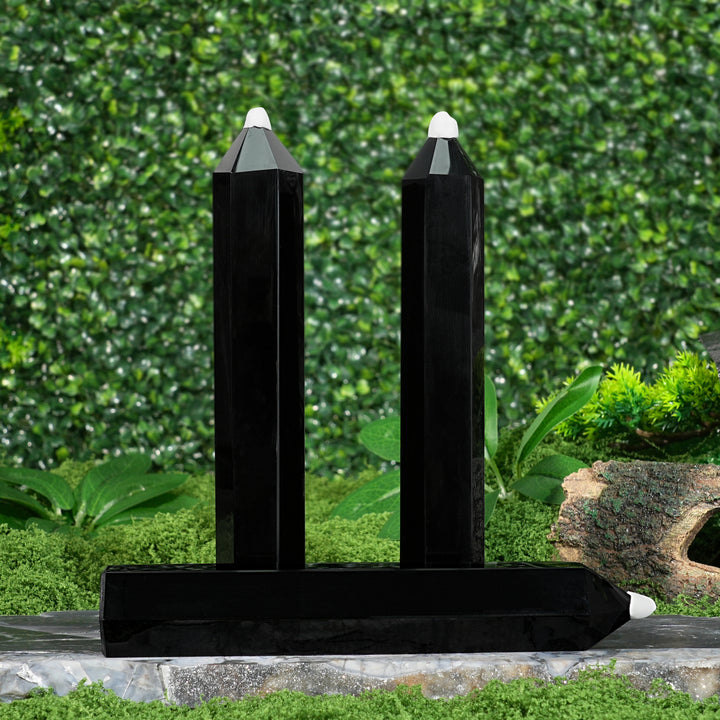 Natural Crystal Carving Obsidian Point