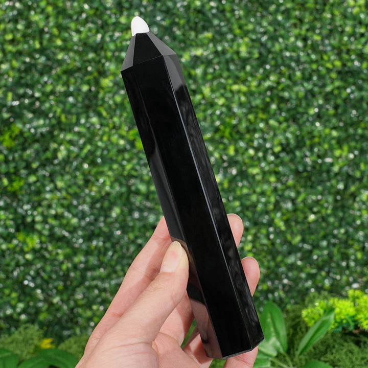 Natural Crystal Carving Obsidian Point