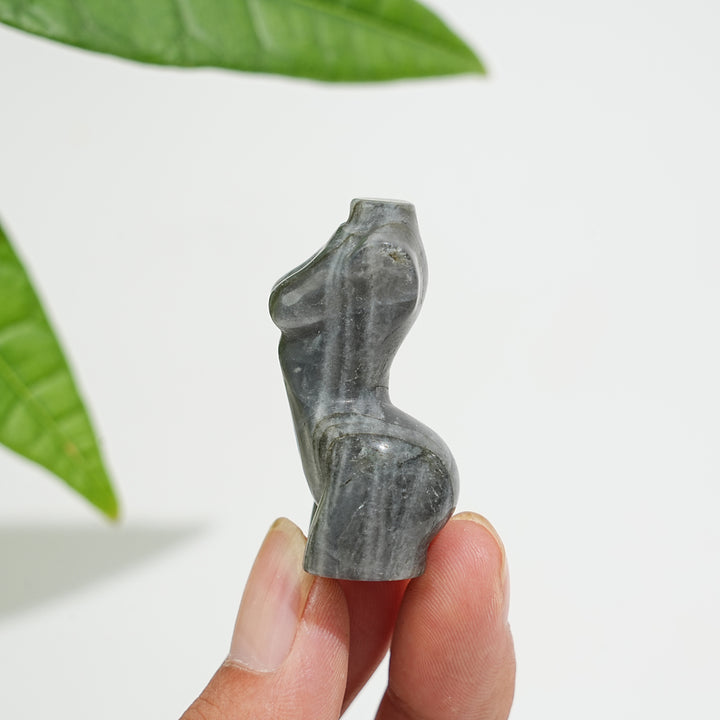 Natural Crystal Mini Delicate Labradorite Female Model Carving