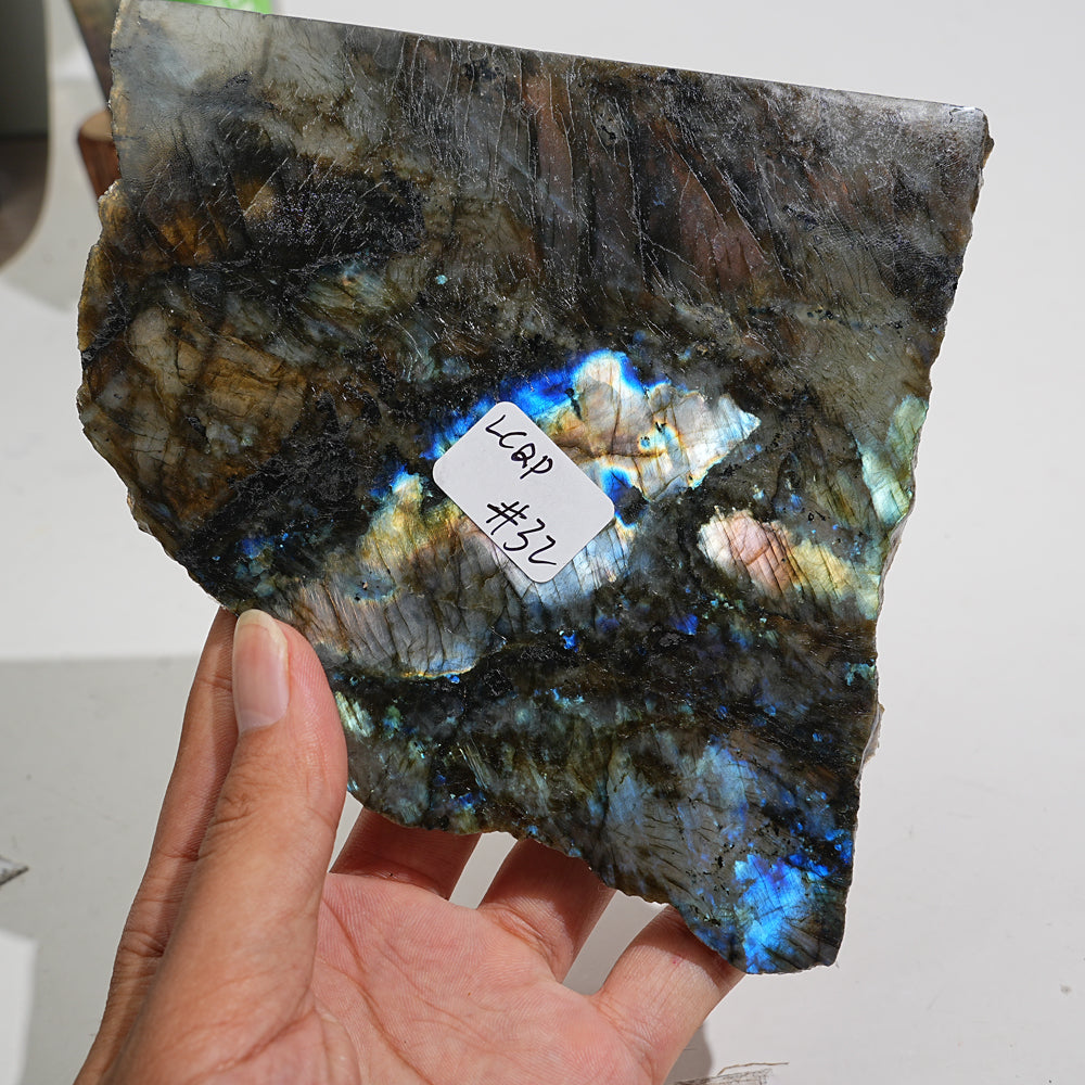 Unique,Natural Labradorite Slice