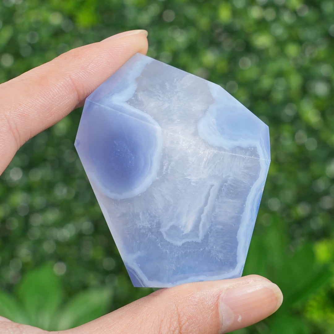 Unique, Natural Top Blue Agate Freeform