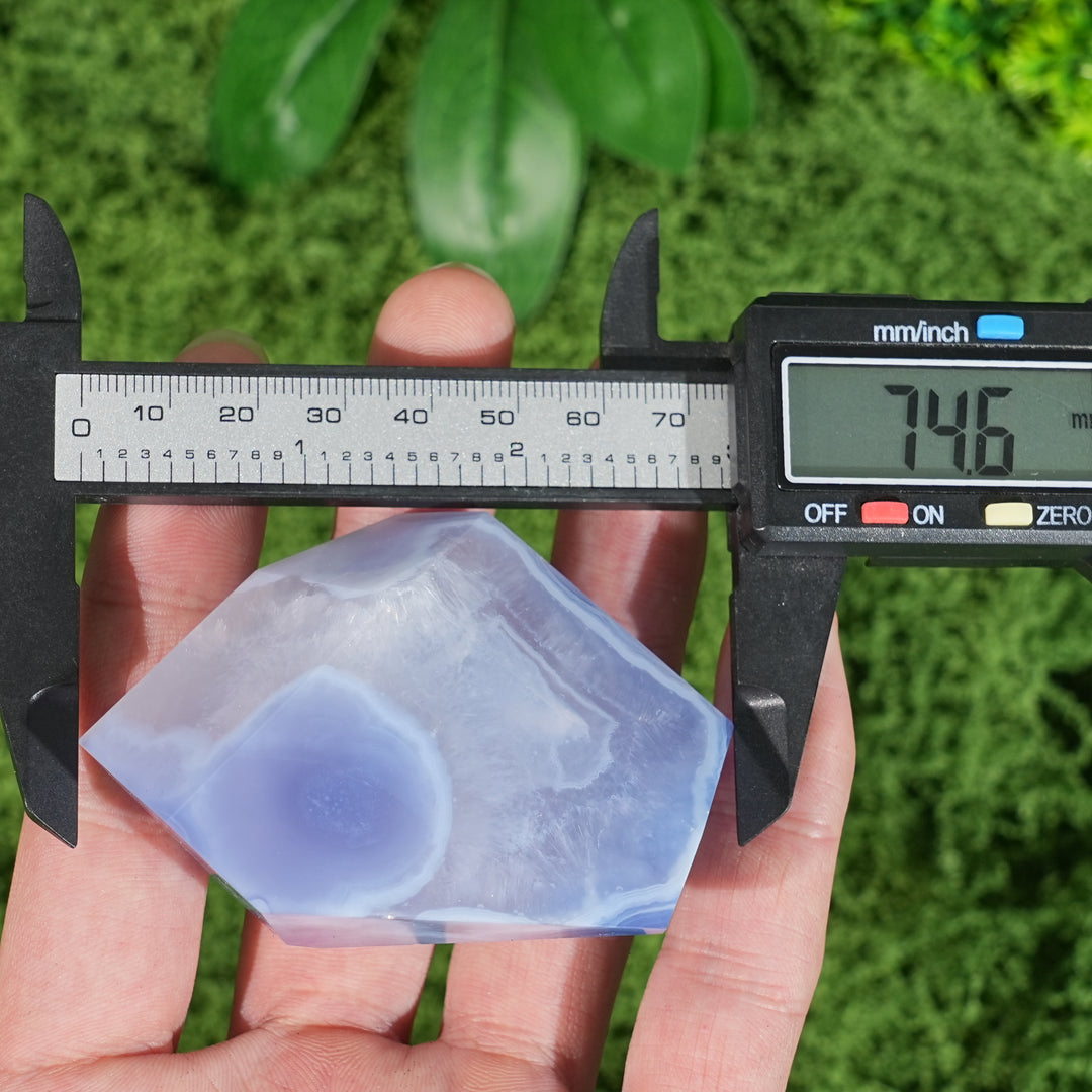 Unique, Natural Top Blue Agate Freeform