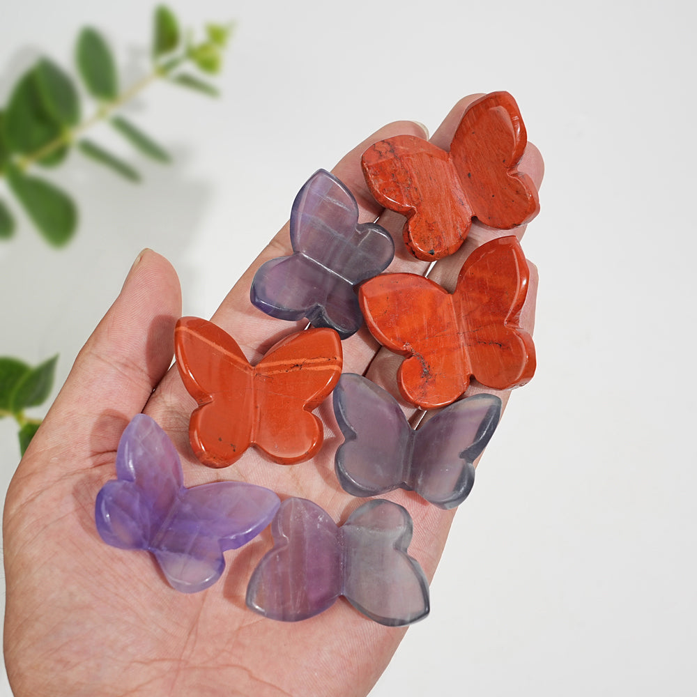 Natural Crystal Exquisite Butterfly Carving