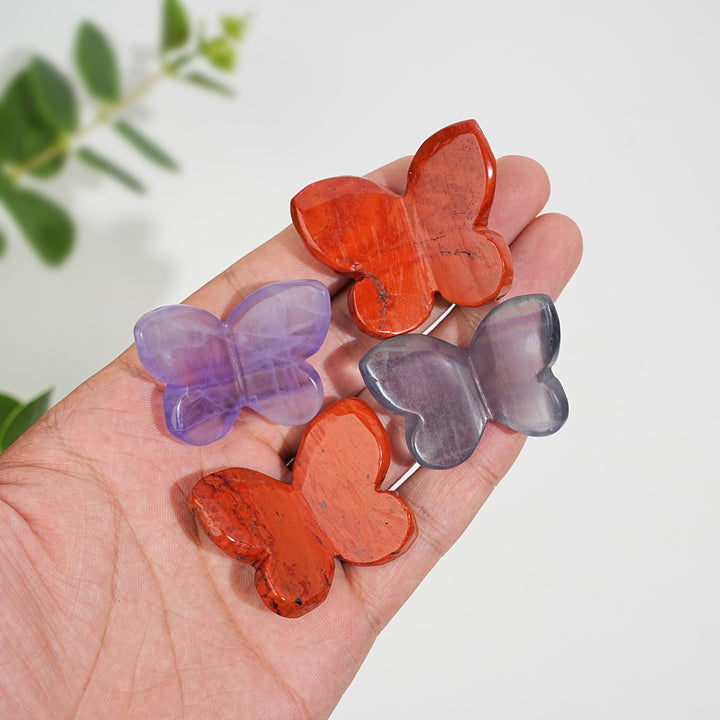 Natural Crystal Exquisite Butterfly Carving