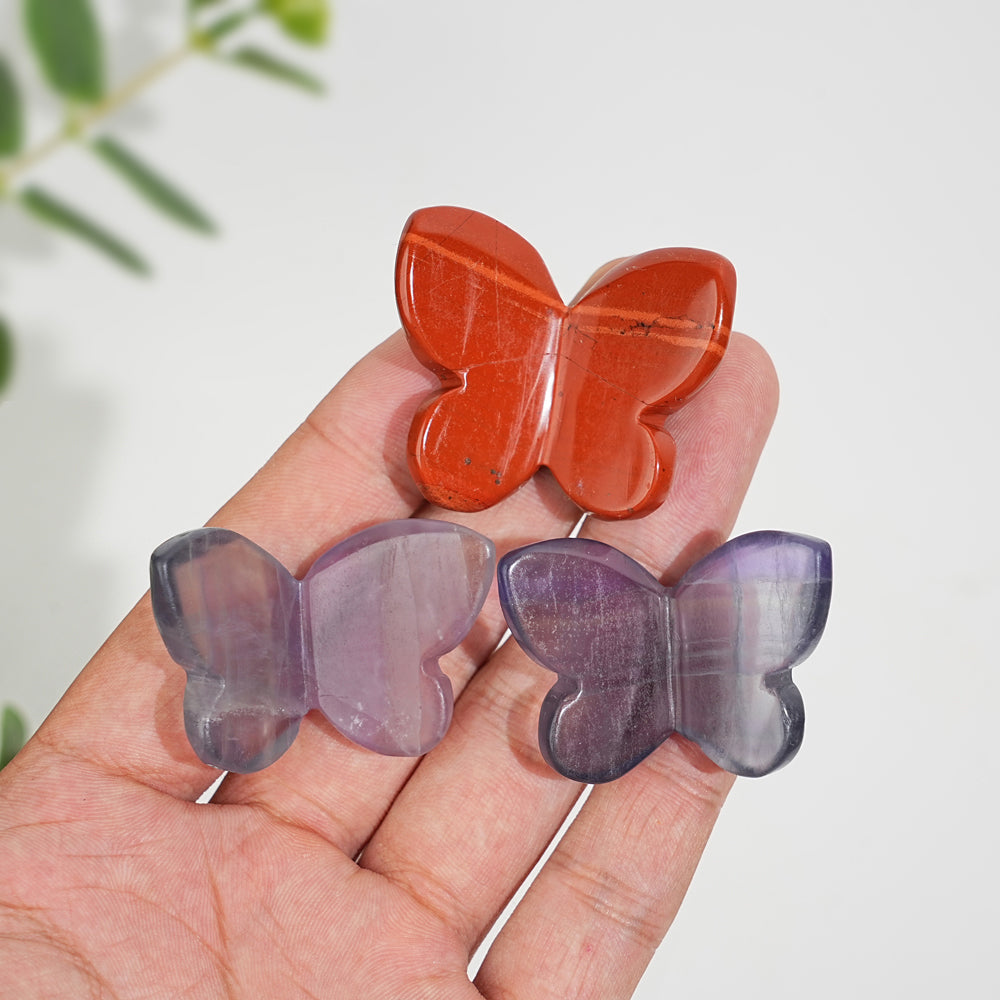 Natural Crystal Exquisite Butterfly Carving