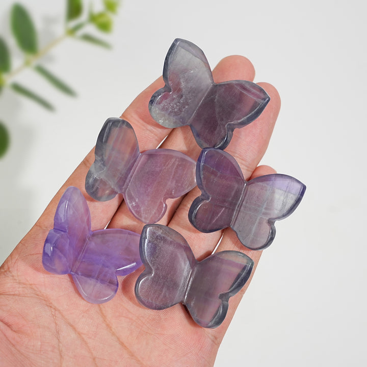 Natural Crystal Exquisite Butterfly Carving