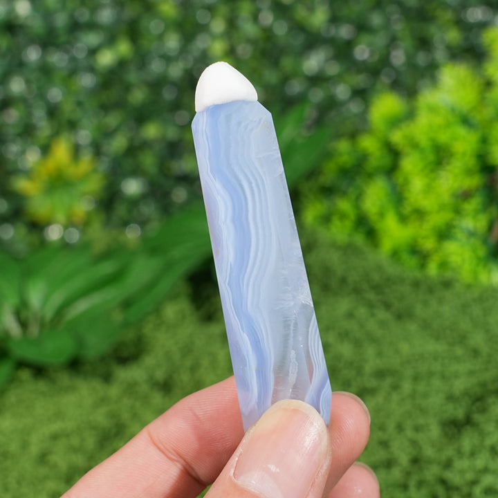 Unique,Natural Top Blue Agate Point