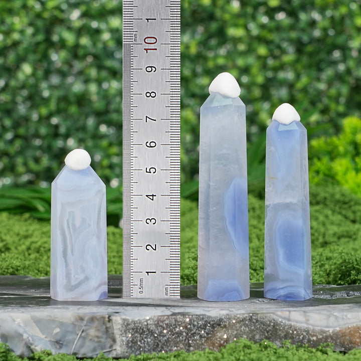 Unique,Natural Top Blue Agate Point