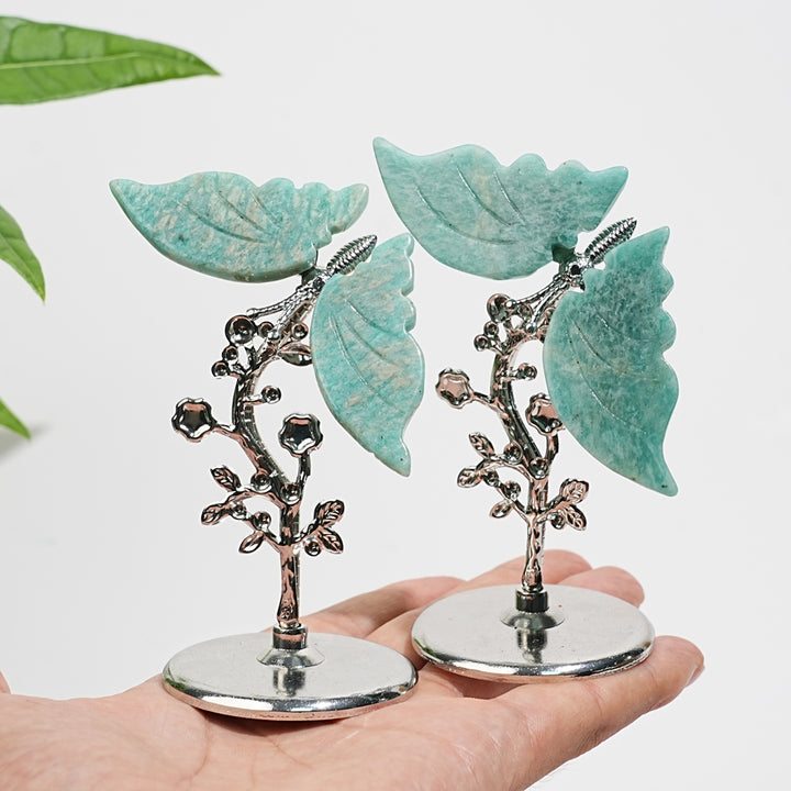 Natural Crystal Amazonite Butterfly Wing