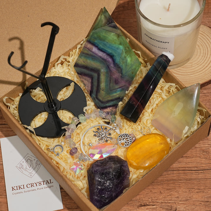 Super Value Natural Crystal Seven-Color Energy-Gathering Bundle