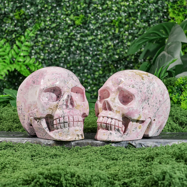 ⚡SALE⚡Unique,Natural Peruvian Rhodochrosite Skull