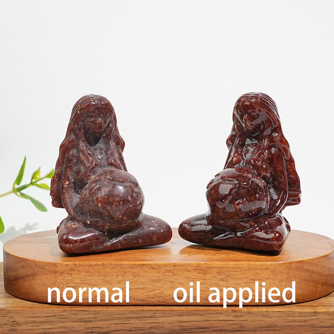 Natural Crystal Carving Mother Earth