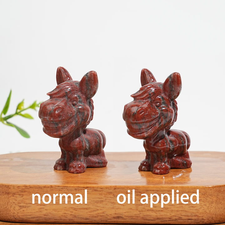 Natural Crystal Whimsical Donkey Carving