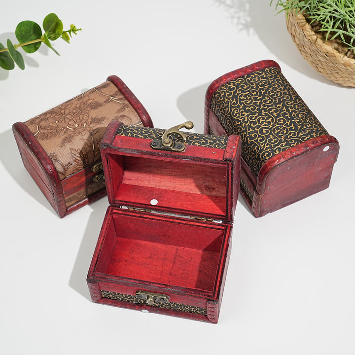 A Slightly Imperfect Vintage Wooden Crystal Storage Chest