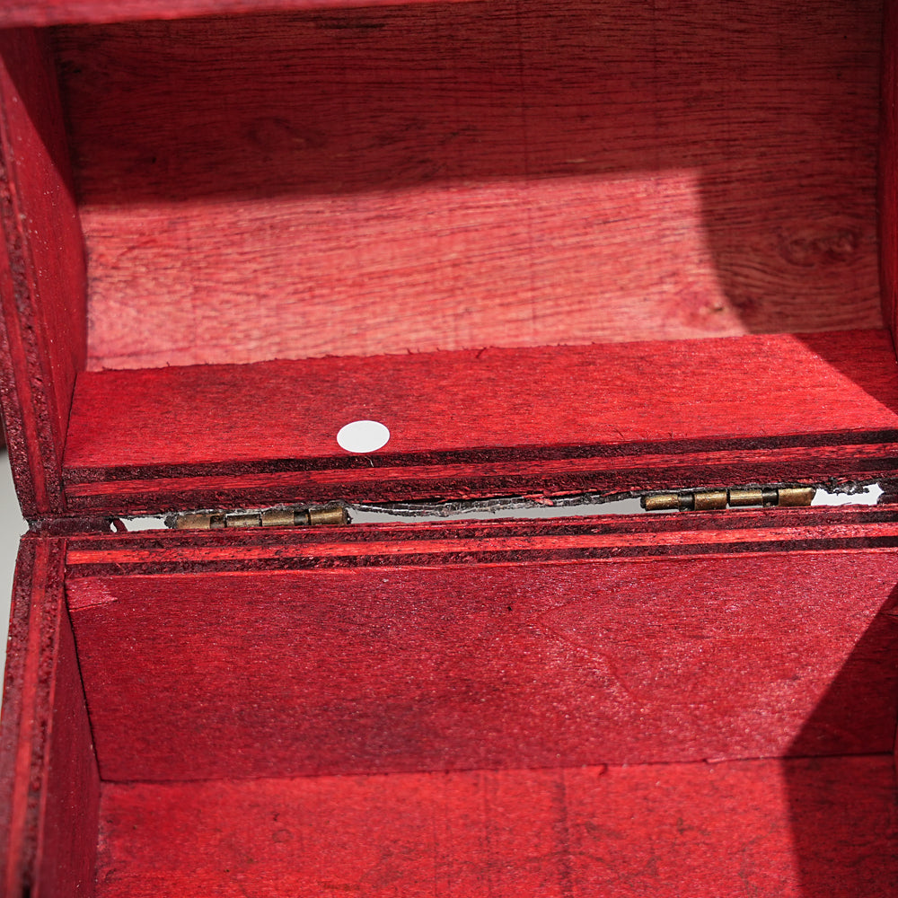 A Slightly Imperfect Vintage Wooden Crystal Storage Chest