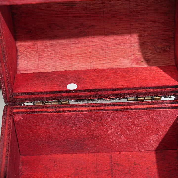 A Slightly Imperfect Vintage Wooden Crystal Storage Chest