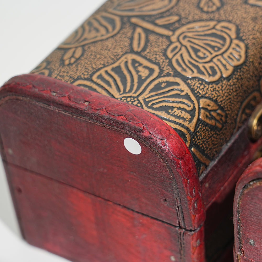 A Slightly Imperfect Vintage Wooden Crystal Storage Chest