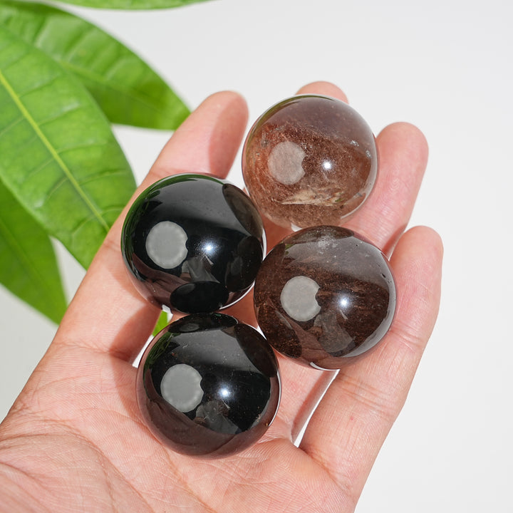 Natural Crystal Smokey Quartz Sphere