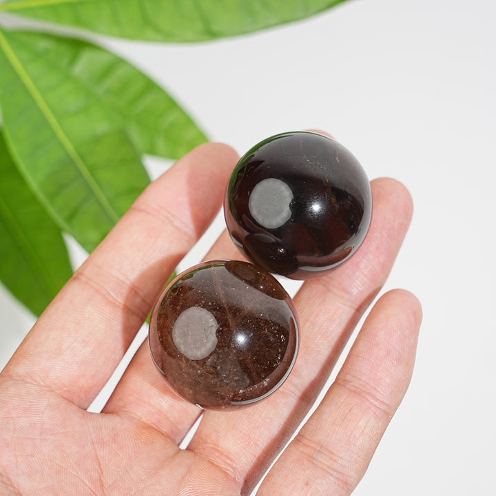 Natural Crystal Smokey Quartz Sphere