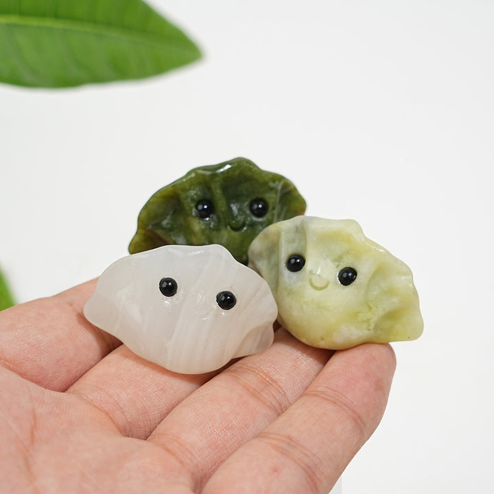 Natural Crystal Lovely Mini Dumpling Carving