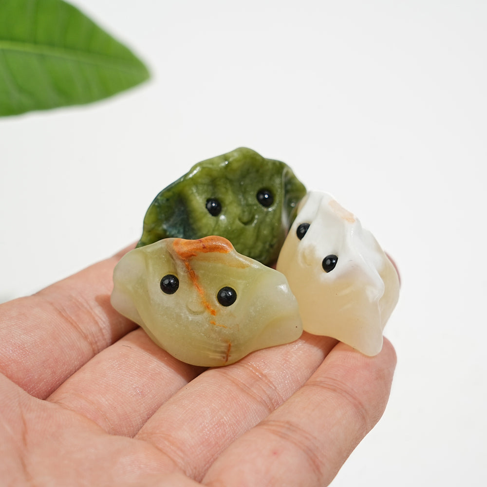 Natural Crystal Lovely Mini Dumpling Carving