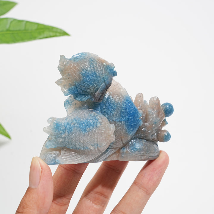 Unique,A Slightly Imperfect Natural Crystal Trolleite Underwater World Carving