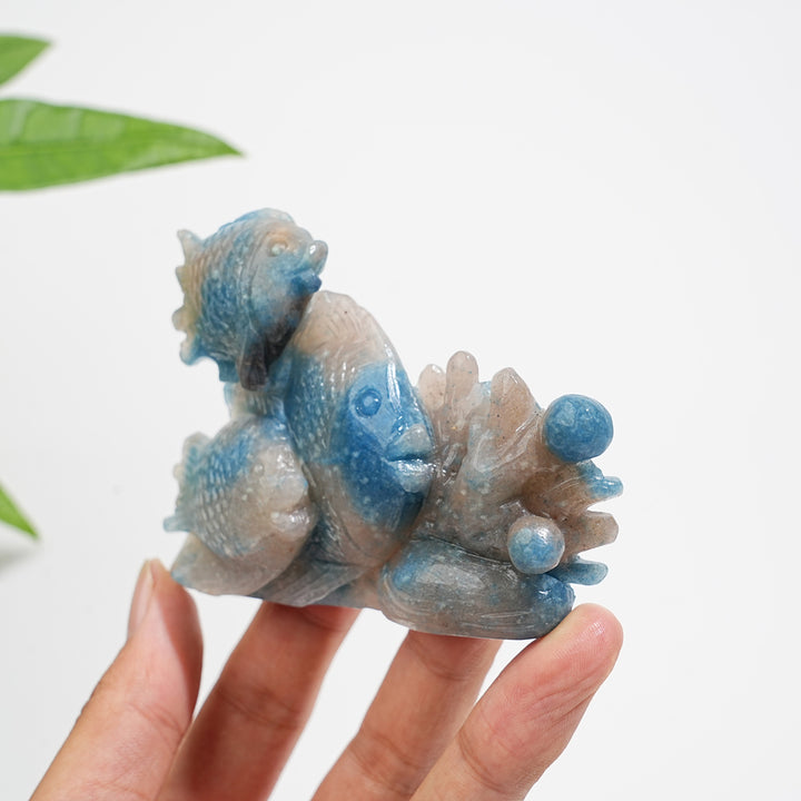 Unique,A Slightly Imperfect Natural Crystal Trolleite Underwater World Carving