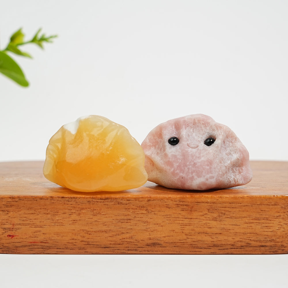 Natural Crystal Lovely Mini Dumpling Carving
