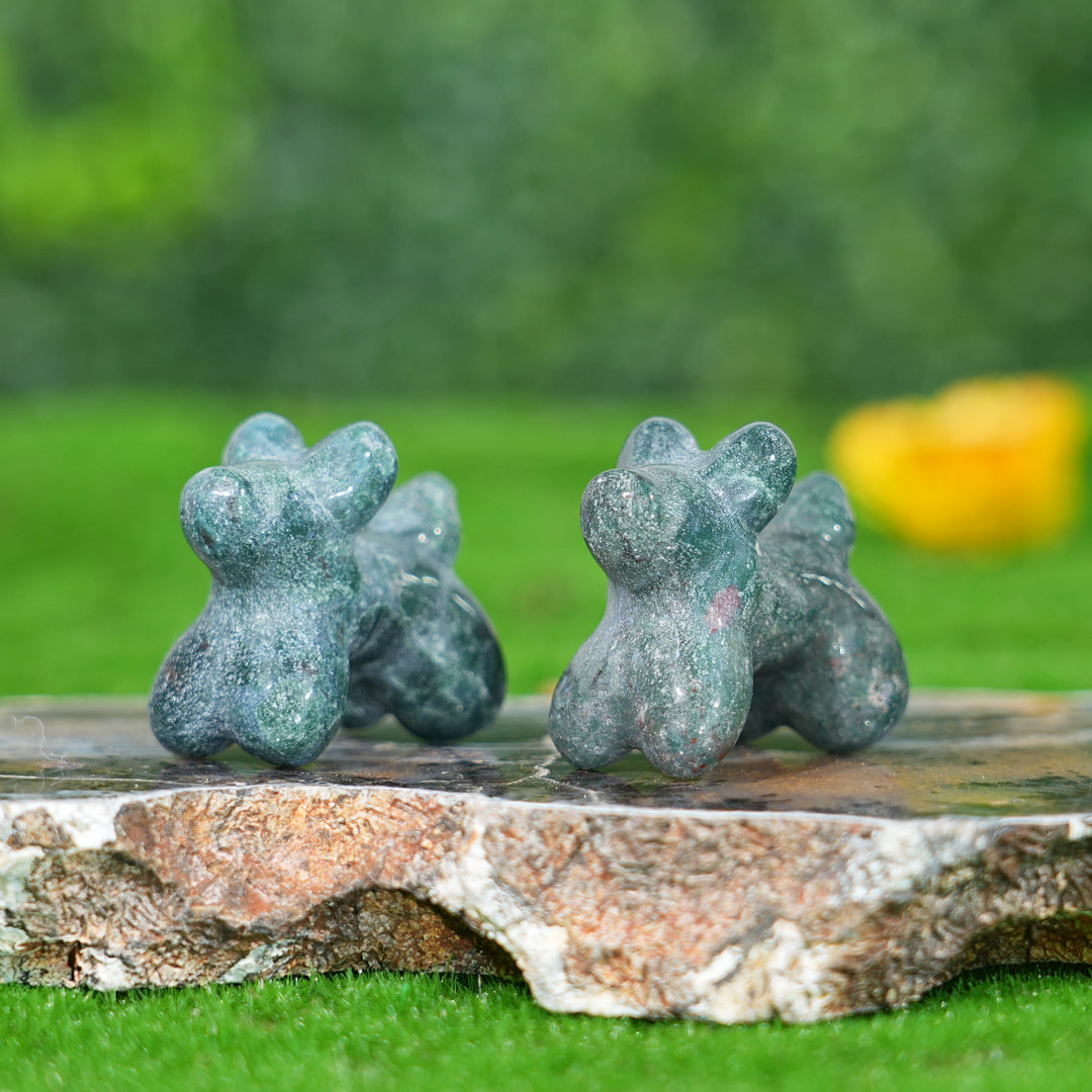 Natural Ocean Jasper Balloon Dog