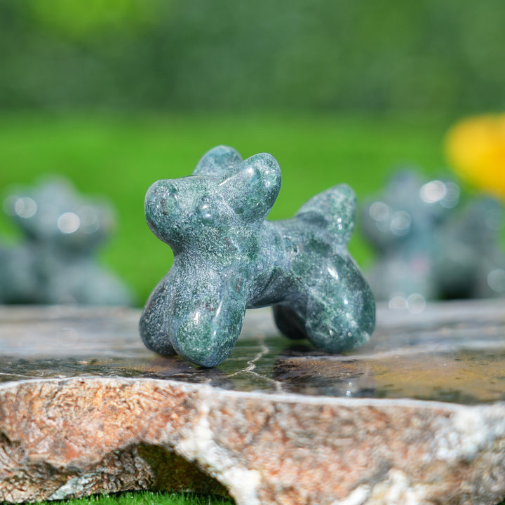 Natural Ocean Jasper Balloon Dog