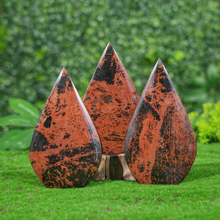 Natural Mahogany Obsidian Teardrop