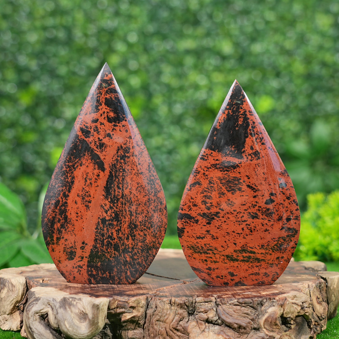 Natural Mahogany Obsidian Teardrop