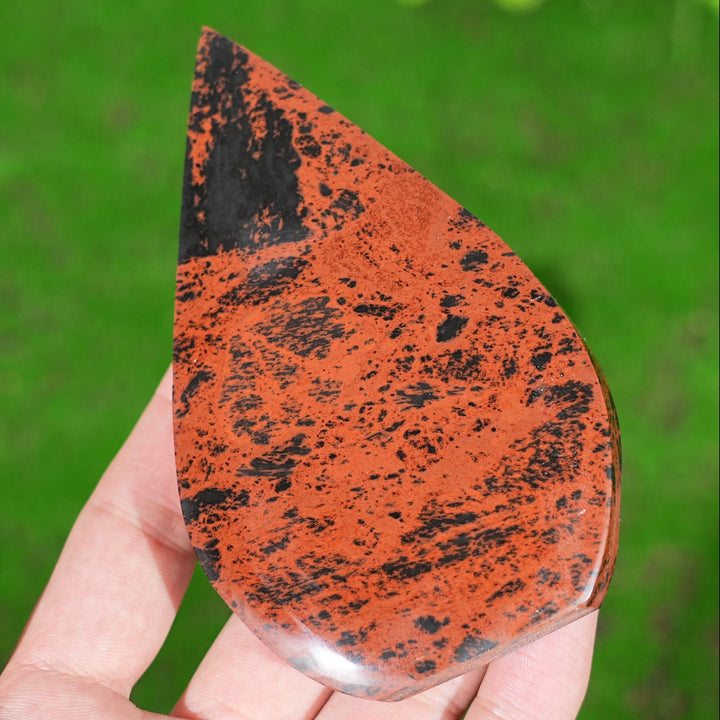 Natural Mahogany Obsidian Teardrop
