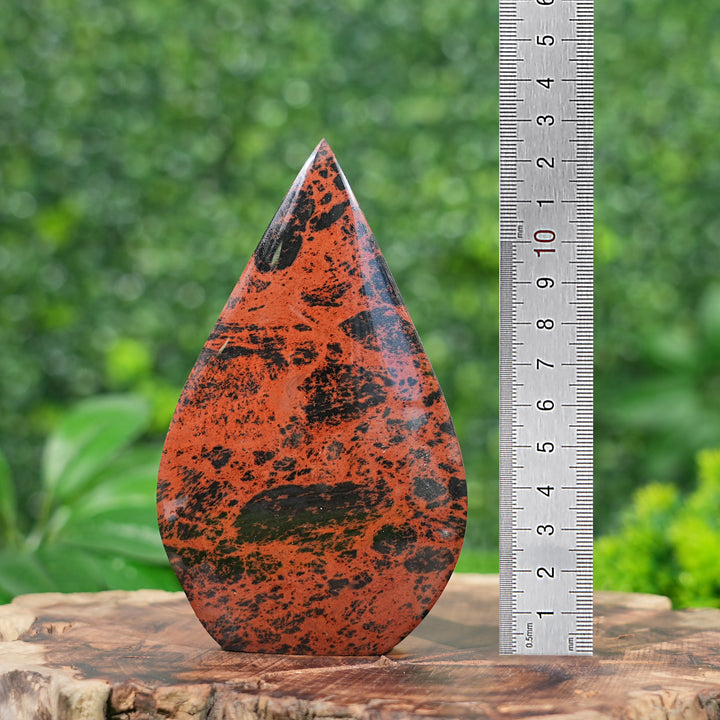 Natural Mahogany Obsidian Teardrop