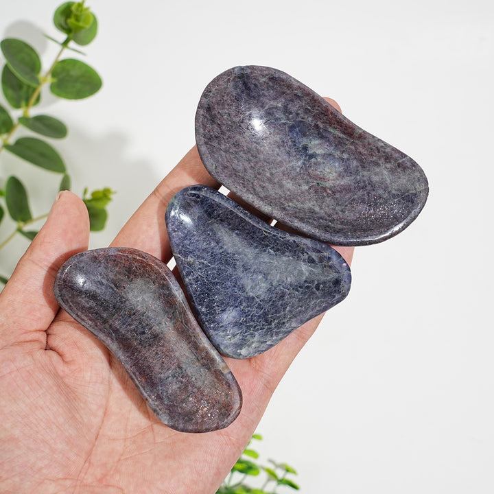 Unique,Natural Crystal Bloodshot Iolite Bowl