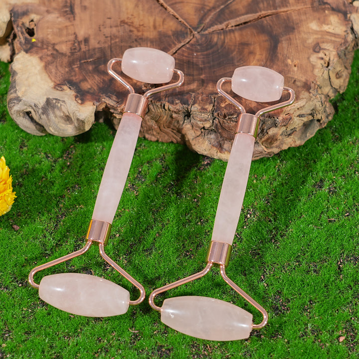 Natural Rose Quartz Massage Stick